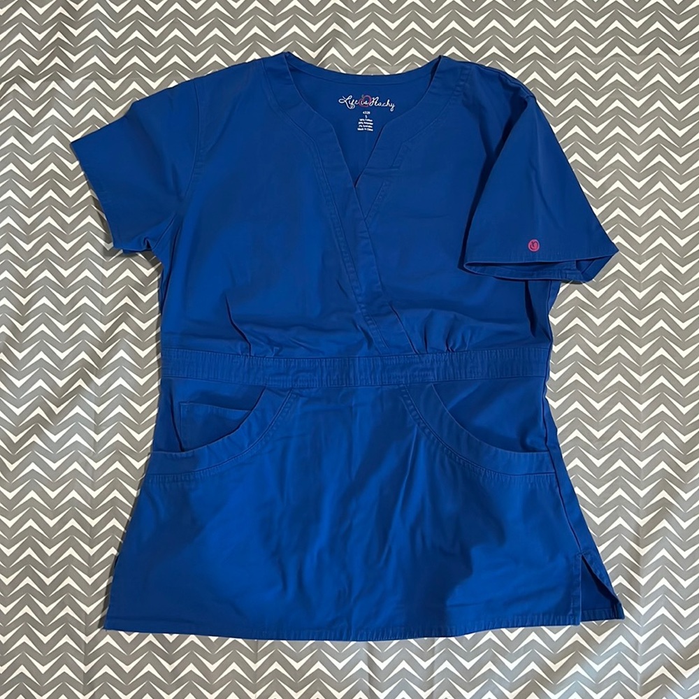 Life is Peachy Scrub Top